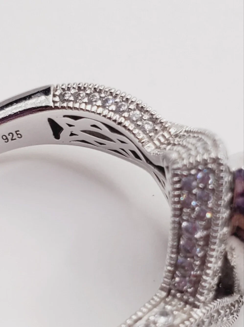 Classic Teardrop Halo Engagement Ring In 925 Sterling Silver - Simulated Diamond